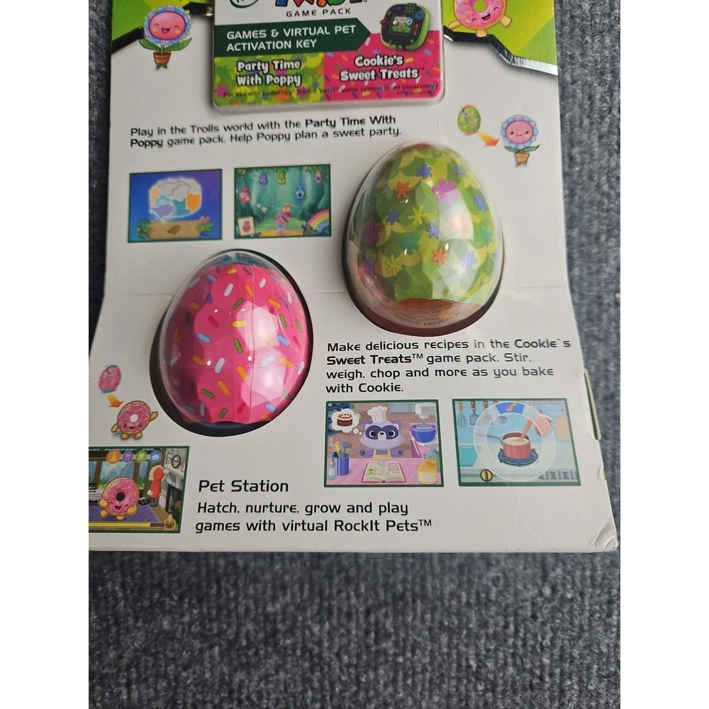 Leap Frog RockIt Twist Game Pack Trolls & Cookie's Sweet Treats Brand New Sealed
